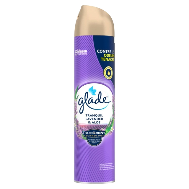 Een Luchtverfrisser Glade Tranquil Lavender Aloe 300ml koop je bij VHK Kantoorartikelen