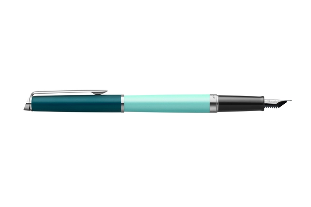 Een Vulpen Waterman Hémisphère Colour Blocking green CT medium koop je bij Hoekmankantoorartikelen.nl