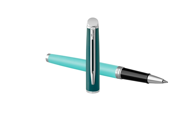 Een Rollerpen Waterman Hémisphère Colour Blocking green CT fijn koop je bij Hoekmankantoorartikelen.nl