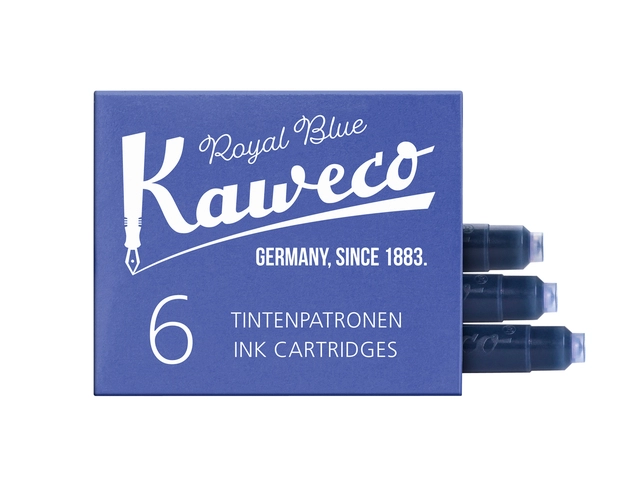 Een Inktpatroon Kaweco koningsblauw doosje à 6 stuks koop je bij Hoekmankantoorartikelen.nl