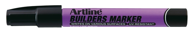 Een Viltstift Artline Professional builders zwart koop je bij VHK Kantoorartikelen