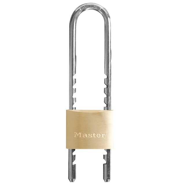 Een Hangslot MasterLock verstelbaar messing 50mm koop je bij VHK Kantoorartikelen