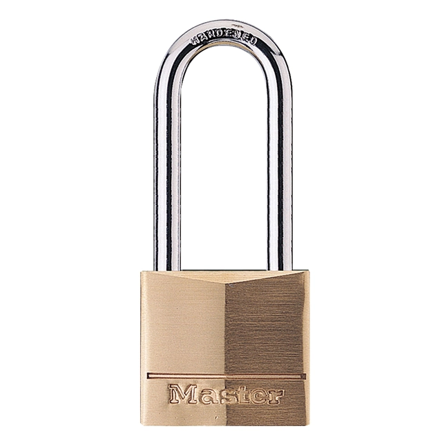 Een Hangslot MasterLock beugel 51mm messing 40mm koop je bij Hoekmankantoorartikelen.nl