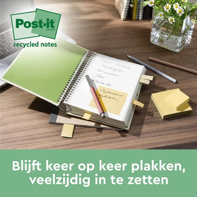 Een Memoblok Post-it 654 RSS12CY 76x76mm geel 14+4 gratis koop je bij Hoekmankantoorartikelen.nl