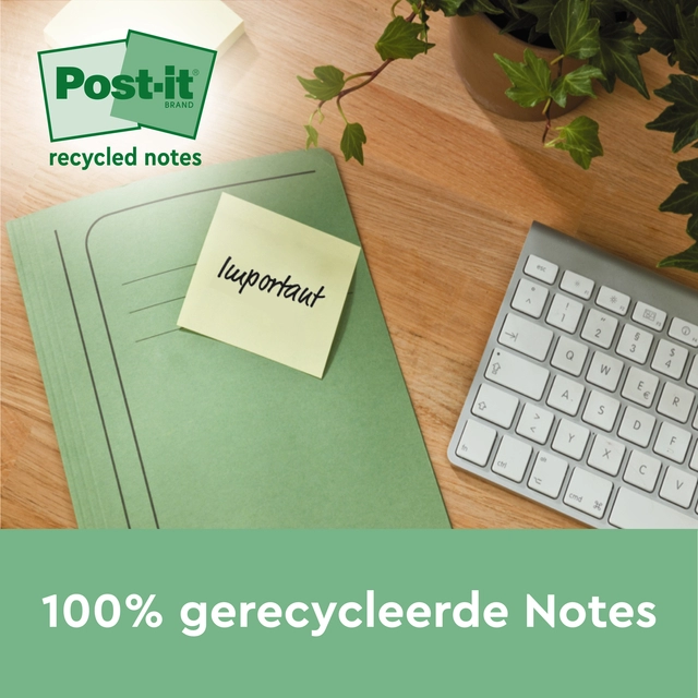 Een Memoblok Post-it 654 RSS12CY 76x76mm geel 14+4 gratis koop je bij Hoekmankantoorartikelen.nl