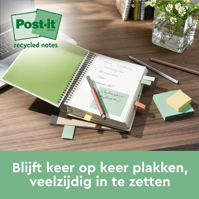 Een Memoblok Post-it 654 RSS12COL 76x76mm colour 14+4 gratis koop je bij Hoekmankantoorartikelen.nl