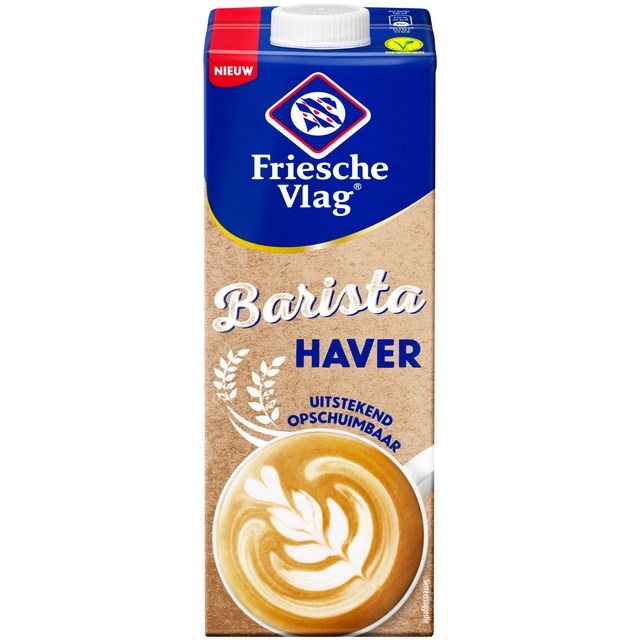 Een Haverdrink Friesche Vlag Barista pak 1 liter koop je bij VHK Kantoorartikelen