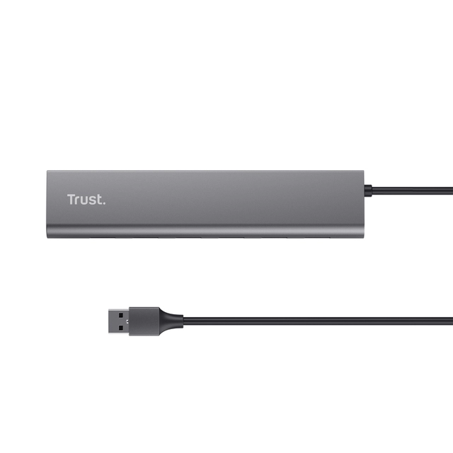 Een Hub Trust HALYX 7-port USB-A 3.2 zilver koop je bij VHK Kantoorartikelen