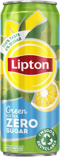 Een Frisdrank Lipton Ice Tea green zero blik 330ml koop je bij Sysdicom BV