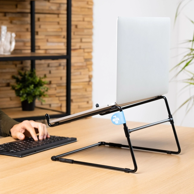 Een Laptopstandaard R-Go Office Zwart koop je bij Hoekmankantoorartikelen.nl