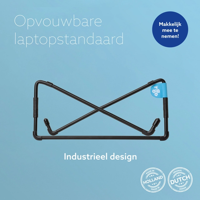 Een Laptopstandaard R-Go Travel Zwart koop je bij Hoekmankantoorartikelen.nl