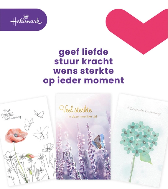 Een Wenskaart Hallmark navulset deelneming 10 kaarten koop je bij VHK Kantoorartikelen