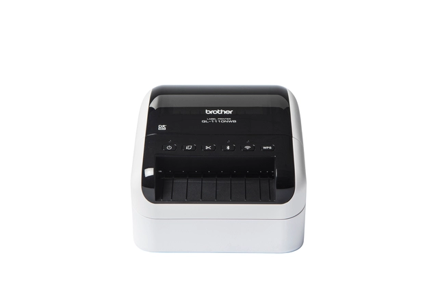 Een Labelprinter Brother DK QL-1110NWB desktop 103,6mm wit koop je bij Hoekmankantoorartikelen.nl