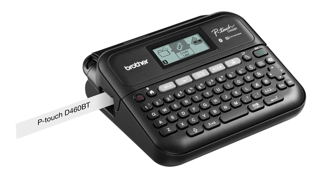 Een Labelprinter Brother P-touch TZe PT-D460BT desktop qwerty 18mm zwart in koffer koop je bij Hoekmankantoorartikelen.nl