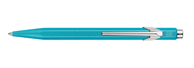 Een Balpen Caran d'Ache Colormat-X 849 turquoise koop je bij VHK Kantoorartikelen