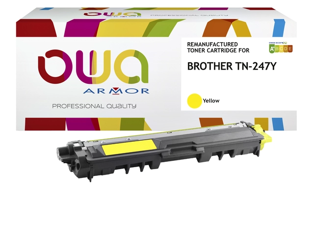 Een Toner OWA alternatief tbv Brother TN-247Y geel koop je bij VHK Kantoorartikelen