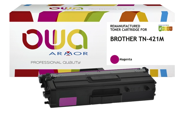 Een Toner OWA alternatief tbv Brother TN-421M rood koop je bij VHK Kantoorartikelen