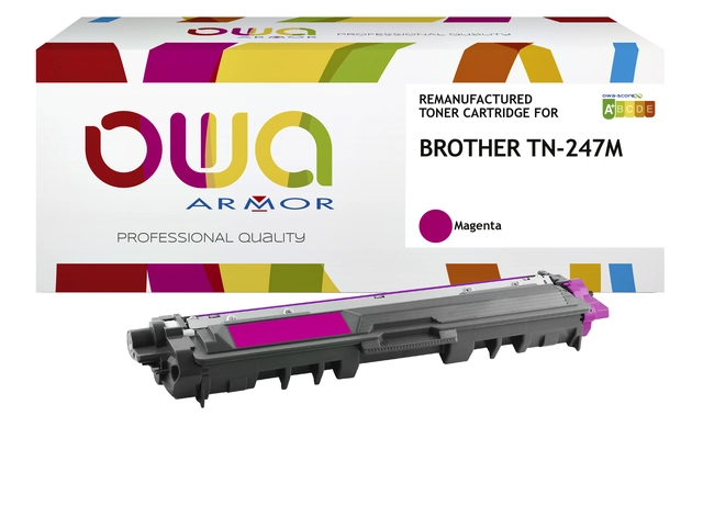 Een Toner OWA alternatief tbv Brother TN-247M rood koop je bij VHK Kantoorartikelen