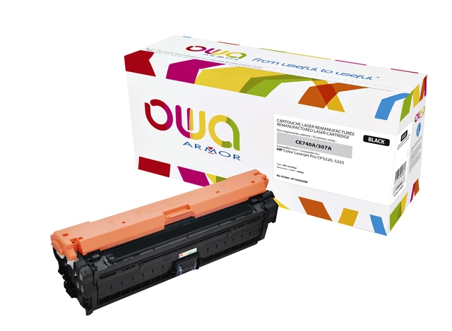 Een Tonercartridge OWA alternatief tbv HP CE740A zwart koop je bij VHK Kantoorartikelen