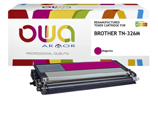 Een Toner OWA alternatief tbv Brother TN-326M rood koop je bij VHK Kantoorartikelen