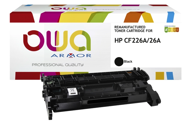 Een Tonercartridge OWA alternatief tbv HP CF226A zwart koop je bij VHK Kantoorartikelen