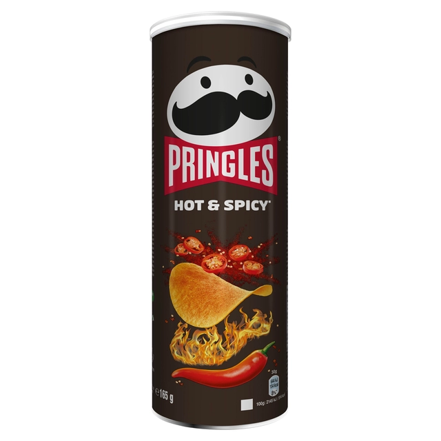 Een Chips Pringles hot spicy 165gr koop je bij VHK Kantoorartikelen