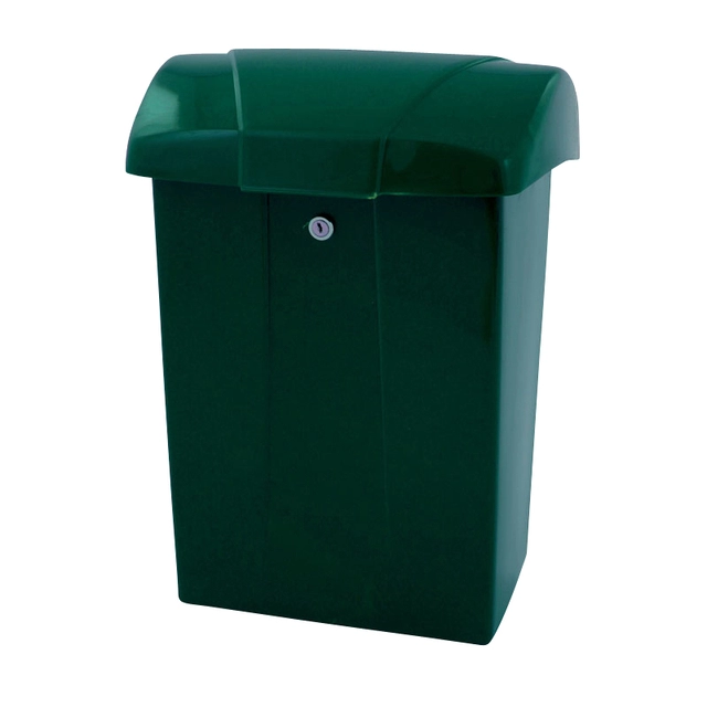 Een Brievenbus Vepa Bins met klep kunststof groen koop je bij VHK Kantoorartikelen