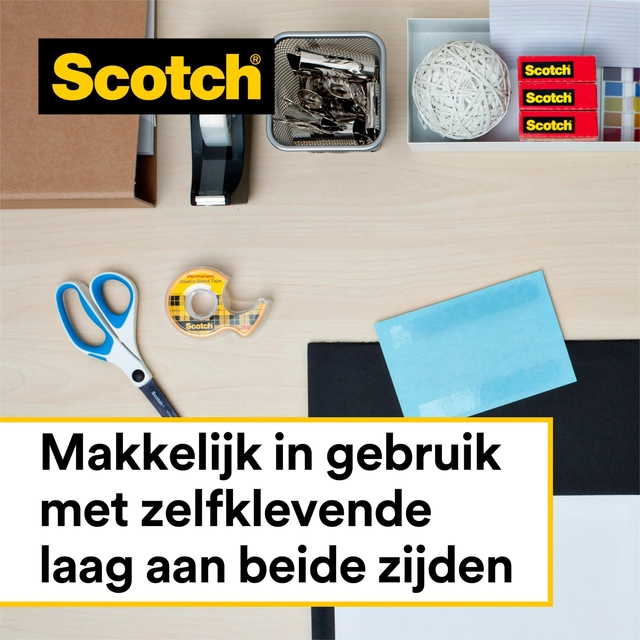 Een Plakband Scotch Magic 665 19mmx33m dubbelzijdig koop je bij VHK Kantoorartikelen