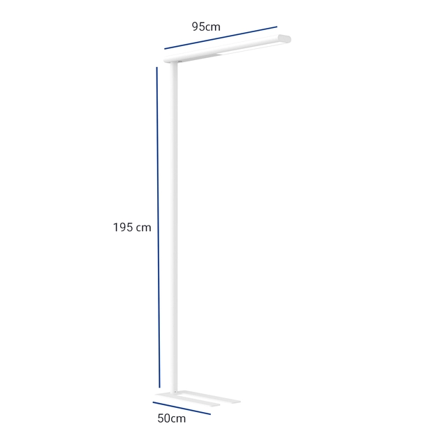 Een Vloerlamp MAUL Jet LED dimbaar hg 195 cm wit koop je bij VHK Kantoorartikelen