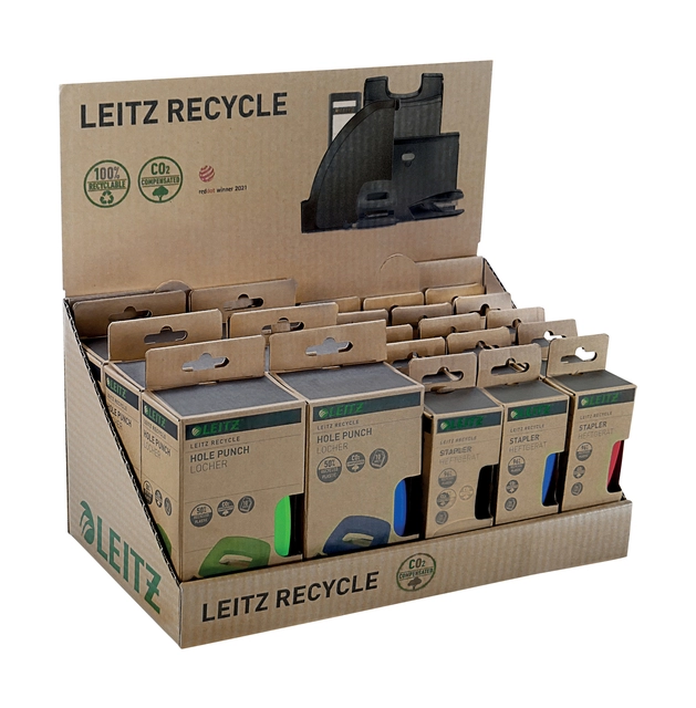 Een Display Leitz Recycle bureau-accessoires 21 stuks assorti koop je bij VHK Kantoorartikelen