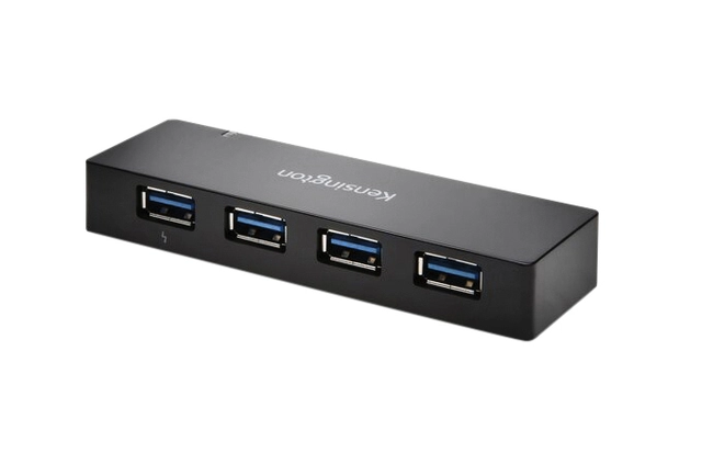 Een Hub Kensington USB 3.0 4-Poorten met oplader koop je bij VHK Kantoorartikelen