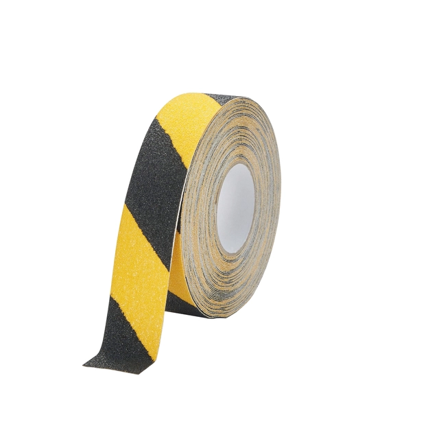 Een Antisliptape DURALINE GRIP+ 50mmx15m geel-zwart koop je bij VHK Kantoorartikelen