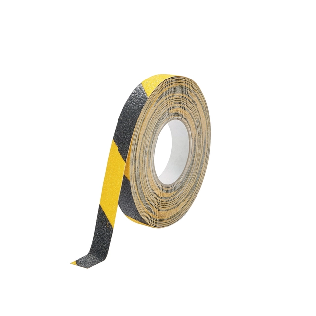 Een Antisliptape DURALINE GRIP+ 25mmx15m geel-zwart koop je bij VHK Kantoorartikelen