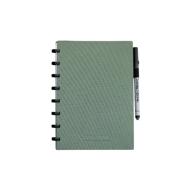 Een Notitieboek Correctbook A5 blanco 40blz linnen olive green koop je bij VHK Kantoorartikelen