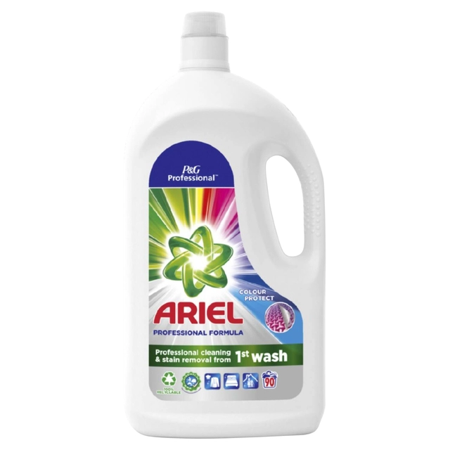 Een Wasmiddel Ariel Professional vloeibaar Color 4.05 liter 90 scoops koop je bij VHK Kantoorartikelen