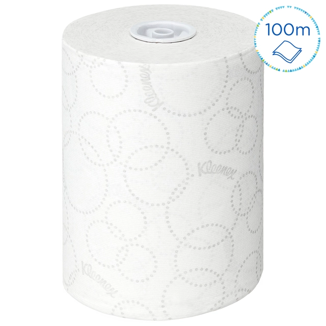 Een Handdoekrol Kleenex Ultra Slimroll 2-laags 100m wit 6781 koop je bij VHK Kantoorartikelen