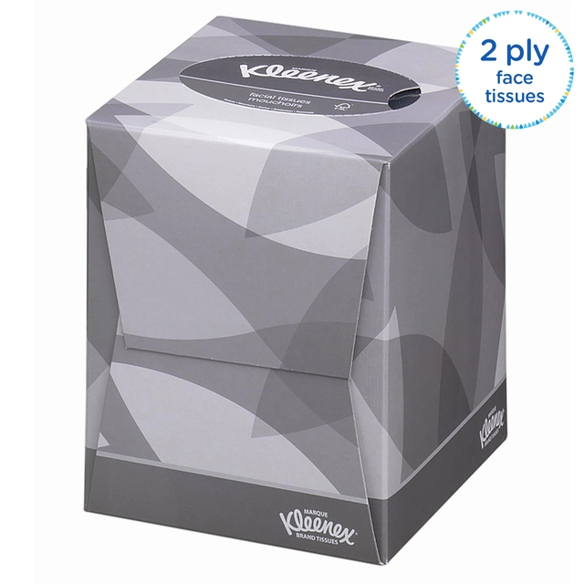 Een Facial tissues Kleenex 2-laags kubus 12x88stuks wit 8834 koop je bij VHK Kantoorartikelen