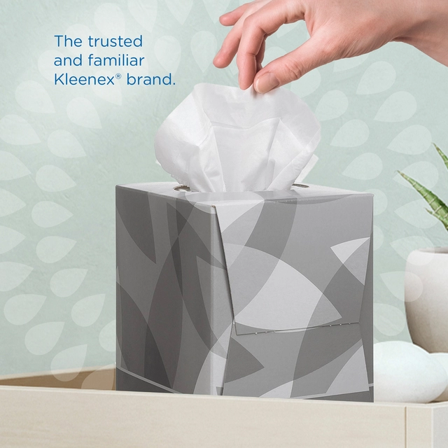 Een Facial tissues Kleenex 2-laags kubus 12x88stuks wit 8834 koop je bij VHK Kantoorartikelen