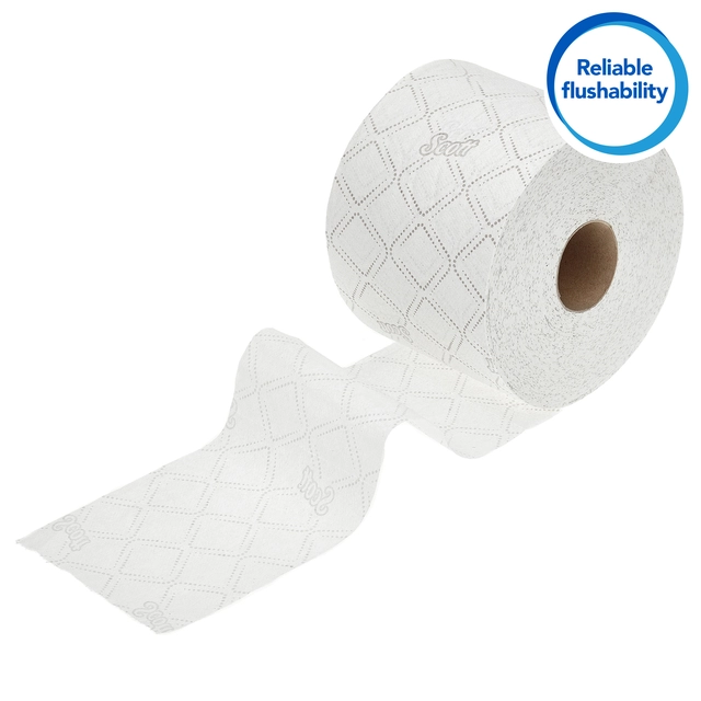 Een Toiletpapier Scott Control 3-laags 350vel wit 8518 koop je bij VHK Kantoorartikelen