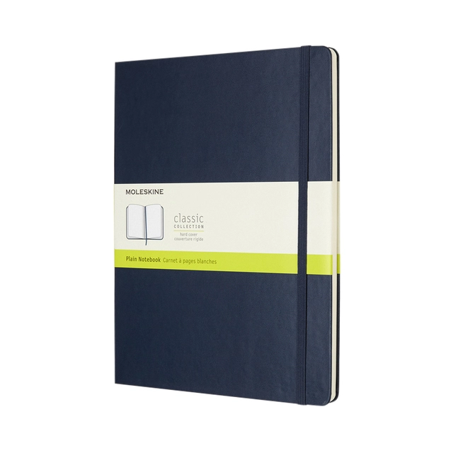 Een Notitieboek Moleskine XL 190x250mm blanco hard cover sapphire blue koop je bij VHK Kantoorartikelen