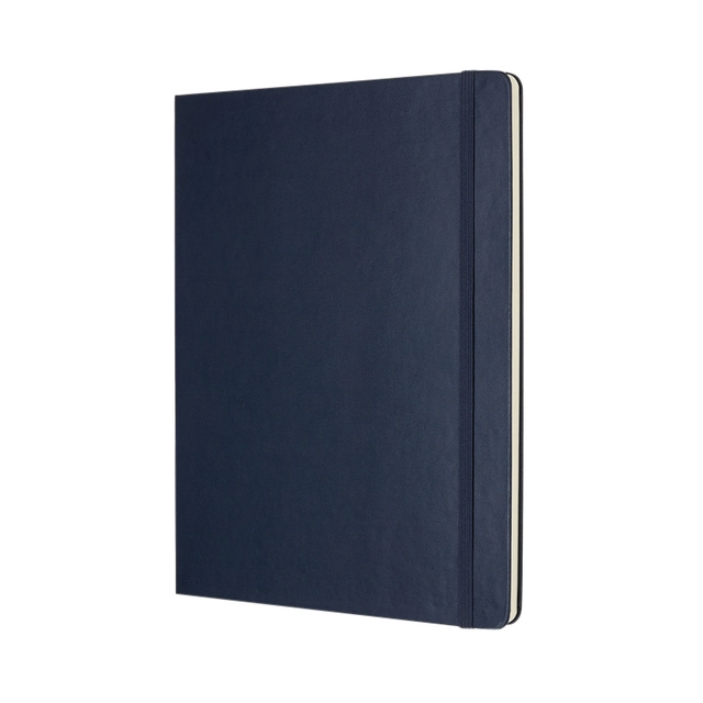 Een Notitieboek Moleskine XL 190x250mm blanco hard cover sapphire blue koop je bij VHK Kantoorartikelen