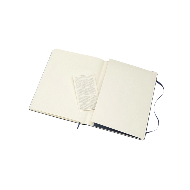 Een Notitieboek Moleskine XL 190x250mm blanco hard cover sapphire blue koop je bij VHK Kantoorartikelen