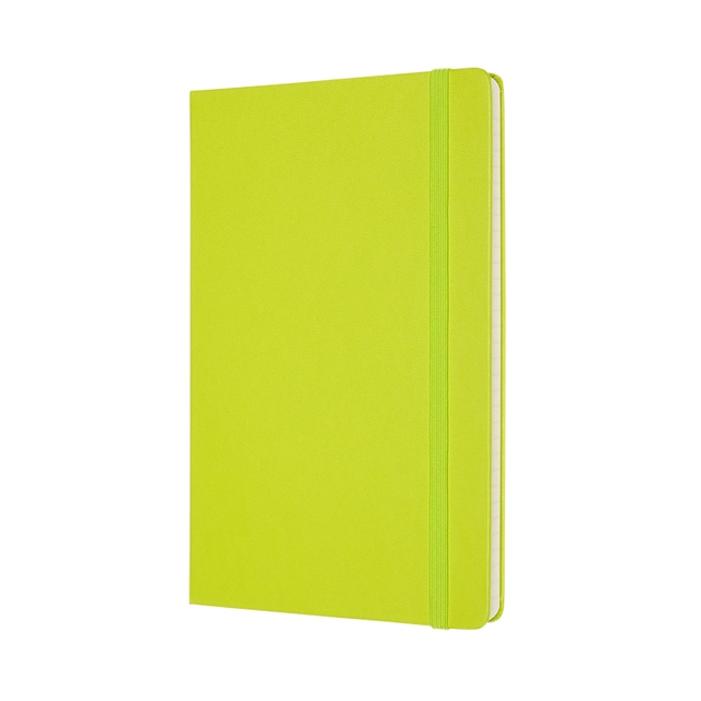 Een Notitieboek Moleskine large 130x210mm lijn hard cover lemon green koop je bij VHK Kantoorartikelen