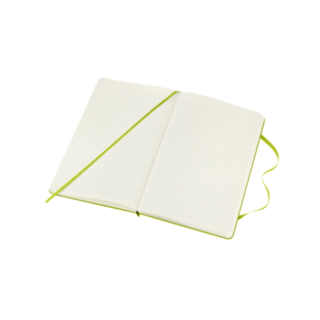 Een Notitieboek Moleskine large 130x210mm lijn hard cover lemon green koop je bij VHK Kantoorartikelen