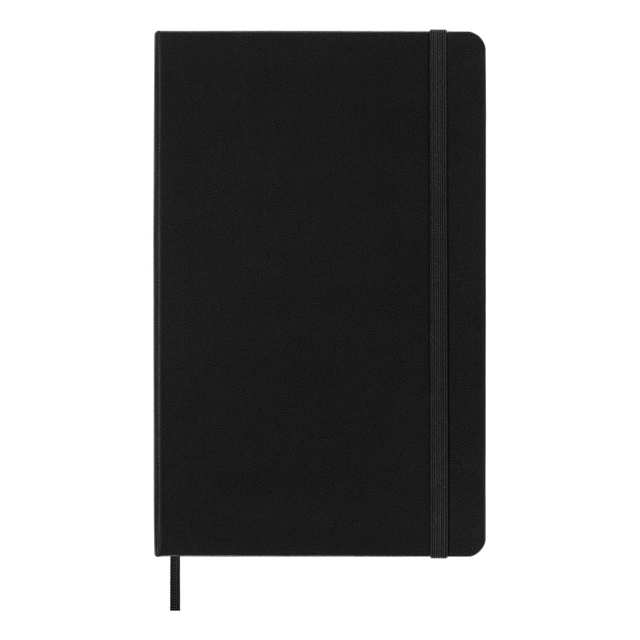 Een Notitieboek Moleskine large 130x210mm dots hard cover zwart koop je bij VHK Kantoorartikelen