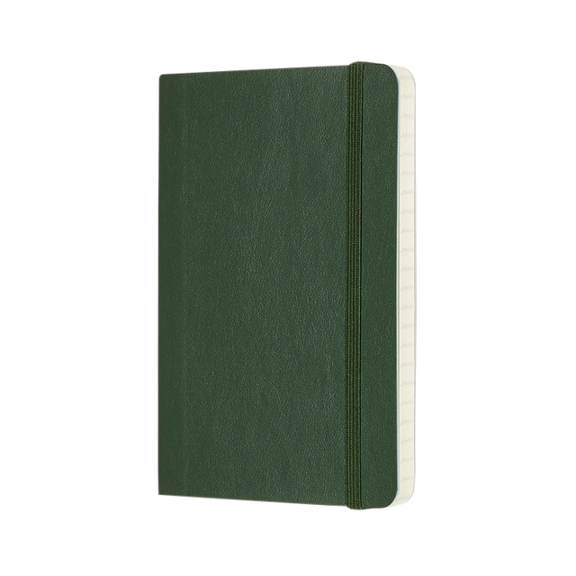 Een Notitieboek Moleskine pocket 90x140mm lijn soft cover myrtle green koop je bij VHK Kantoorartikelen