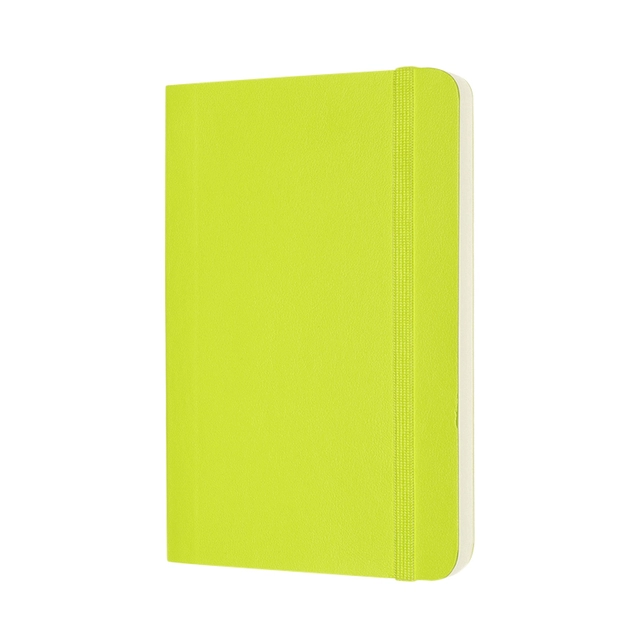 Een Notitieboek Moleskine pocket 90x140mm blanco soft cover lemon green koop je bij VHK Kantoorartikelen