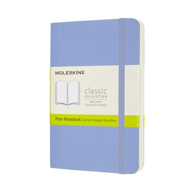 Een Notitieboek Moleskine pocket 90x140mm blanco soft cover hydrangea blue koop je bij VHK Kantoorartikelen