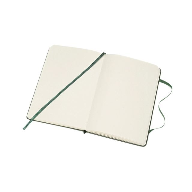 Een Notitieboek Moleskine pocket 90x140mm blanco hard cover myrtle green koop je bij VHK Kantoorartikelen