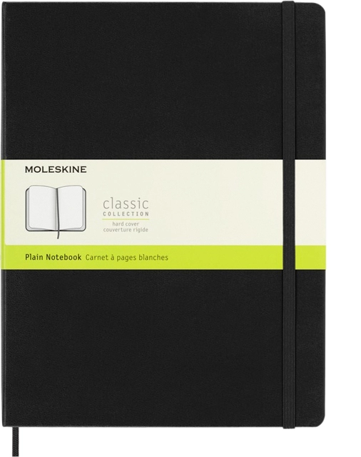 Een Notitieboek Moleskine XL 190x250mm blanco hard cover zwart koop je bij VHK Kantoorartikelen